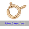 14K Gold Filled Spring Ring Clasps Hooks Bulk Wholesale Supplies for Bracelets Necklace Making Handmade Jewelry Findings