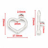 2 Sets Stainless Steel OT Clasp Heart Toggle Clasps Buckle Connector for Necklaces Bracelets Hook DIY Jewelry Making Accessories