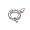 10pcs Stainless Steel Round Spring Ring Clasps Necklace Connectors for DIY Jewelry Bracelet Making Earrings Accessories 5-12mm