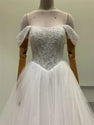 Custom Made Royal Muse High Quality Off Shoulder Wedding Dress Beading Lace Aline Gown