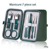 Ouriner 6–18-teiliges tragbares Maniküre-Set, Pediküre-Set, leuchtend schwarzes Nagelknipser-Set, Körperpflege-Tools, Augenbrauenschere