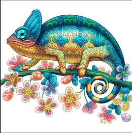 Jedes Stück ist ein tierförmiges Weihnachtsgeschenk. Bunte Elefantenschildkröte aus Holz.