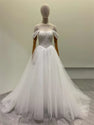 Custom Made Royal Muse High Quality Off Shoulder Wedding Dress Beading Lace Aline Gown