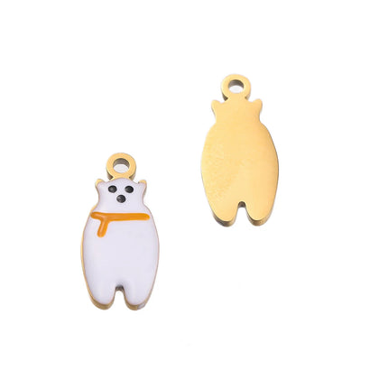 1pcs Stainless Steel Christmas Style Tree Snowflakes Gloves Socks Boots Charms Pendants for DIY Bracelet Necklace Jewelry Making