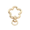 5pcs Flower Metal Lobster Claw Clasps Swivel Lanyards Trigger Snap Hooks Strap Connector for Bag Key Chains Rings Jewelry Making