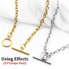 4 Sets Stainless Steel OT Clasp Toggle Clasps 18k Gold for Necklaces Connectors Bracelets Hooks DIY Jewelry Making Accessories