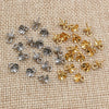 30pcs Screw Eyes Bails Top Drilled Beads End Caps Stainless Steel DIY Charms Connectors Jewelry Making Findings Accessories