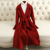 Cashmere Coat Slim Fit Thin Over The Knee Woolen Coat