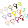 5Pcs/Lot Swivel Flower Shape Snap Hook Trigger Clips Buckles For DIY Keychain Lobster Clasp Hooks Necklace Jewelry Supplies