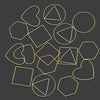 20Pcs Gold Silver Hollow Frame Bezel Charms Pendants Geometric Connectors for Jewelry Making Suppliers Diy Earings Accessories