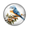 Blue Delft Birds Clipart  12mm/18mm/20mm/25mm Round Photo glass cabochon demo flat back Making findings