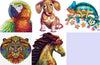 Each Piece Is Animal Shaped Christmas Gift Colorful Elephant Turtle Wooden Jigsaw Puzzles