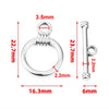 2 Sets Stainless Steel OT Clasp Heart Toggle Clasps Buckle Connector for Necklaces Bracelets Hook DIY Jewelry Making Accessories