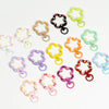 5Pcs/Lot Swivel Flower Shape Snap Hook Trigger Clips Buckles For DIY Keychain Lobster Clasp Hooks Necklace Jewelry Supplies
