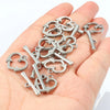 2 Sets Stainless Steel OT Clasp Heart Toggle Clasps Buckle Connector for Necklaces Bracelets Hook DIY Jewelry Making Accessories