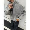 Deconstructing Niche Design Boxy Style Top Stand Collar Baggy Coat