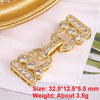Juya 18K Gold Silver Plated Decorative Connector Fastener Hooks Lock Clasps For DIY Women Crystals Gems Pearls Jewelry Making