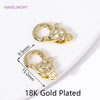 18K Gold Plated Brass Lobster Clasps Connector,Jewellery End Caps Fastener Clasp For DIY Bracelet Jewelry Making Accessories