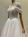 Custom Made Royal Muse High Quality Off Shoulder Wedding Dress Beading Lace Aline Gown