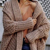 Autumn And Winter Long Thick Sweater Cardigan For Women