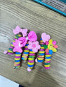 Girl Curly Bands Ponytail Holder Colorful Elastic Spiral Hair Bands for kids (10pcs)