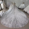 Hochzeitskleid Damen Long Sleeve Sweetheart Wedding Dress Keyhole Back Bow Beading Crystal Embroidery Ball Gown Bridal Dress