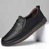 Men's Casual Synthetic Loafers - Black Slip-On Shoes