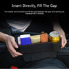 Seat Pockets PU Leather Car Console Side Organizer with Bottle Holder - Gap Filler & Safe Storage Caddy