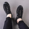 Men's Stylish Casual Shoes - Black Synthetic Leather with Airmix Sole