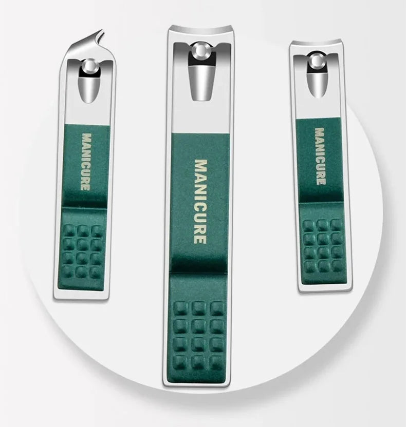 Ouriner 6–18-teiliges tragbares Maniküre-Set, Pediküre-Set, leuchtend schwarzes Nagelknipser-Set, Körperpflege-Tools, Augenbrauenschere