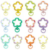 5pcs Flower Metal Lobster Claw Clasps Swivel Lanyards Trigger Snap Hooks Strap Connector for Bag Key Chains Rings Jewelry Making