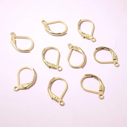 30pcs 14x12mm 15x10mm No Fade Stainless Steel French Lever Earring Hooks Clips DIY Earwire Earrings Jewelry Findings Accessories