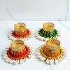 Cowrie Dholakh Tealight Holder Pack of 2