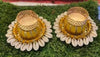 Cowrie Dholakh Tealight Holder Pack of 2