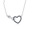 Creative Hollow Heart-shaped Zircon Necklace