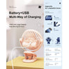 Portable Desk Fan - 10000mAh Rechargeable, 360° Rotation, Battery-Operated USB Clip Fan