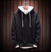 Tom Scott Cotton Fleece Solid Full Sleeves Hoodie - Black