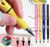 Everlasting Inkless Pencils Portable Reusable and Erasable Metal Writing Pens (Pack of 2) - Multicolor