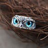 Attractive Silver Plated Owl Ring