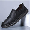 Men's Stylish Synthetic Formal Shoes - Black Slip-On