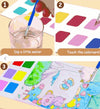 Water Coloring Books (Pack of 3) - Reusable Fabric Water Art