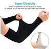 Unisex Cotton/Nylon Full Hand Arm Sleeve Gloves (Pack Of 2 Pairs) - Multicolor