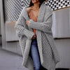 Autumn And Winter Long Thick Sweater Cardigan For Women