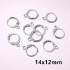 30pcs 14x12mm 15x10mm No Fade Stainless Steel French Lever Earring Hooks Clips DIY Earwire Earrings Jewelry Findings Accessories