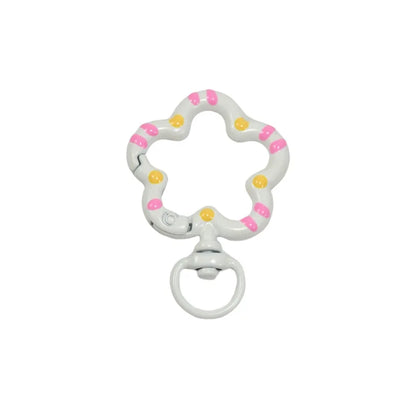 5Pcs/Lot Swivel Flower Shape Snap Hook Trigger Clips Buckles For DIY Keychain Lobster Clasp Hooks Necklace Jewelry Supplies