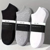1/5/10 Pairs Comfortable Men's Women's Socks Casual Short Solid Color Spring Summer Boat Sock Fashionable Round Neck Ankle Socks