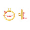 4 Sets Stainless Steel OT Clasp Toggle Clasps 18k Gold for Necklaces Connectors Bracelets Hooks DIY Jewelry Making Accessories