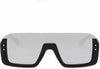 UV Protection Retro Square Sunglasses - Silver, Unisex Free Size