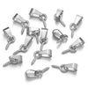 20pcs Stainless Steel Screw Eye Pins Bail Top Drilled Beads End Pendant Connectors for Jewelry Making DIY