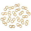 30pcs/Lot 7x13mm Chic Letter S Buckle Clasps DIY Necklace Gold Plated Stainless Steel Clasp Hooks Connectors for Jewelry Making
